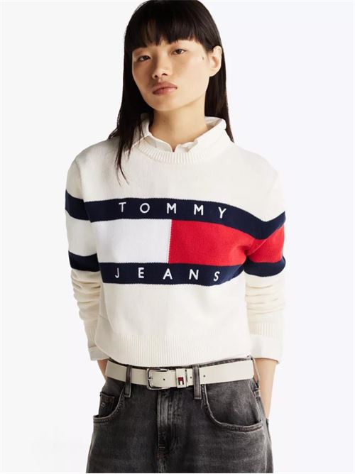 TJW CENTER FLAG SWEA TOMMY JEANS | DW0DW19335/YBH